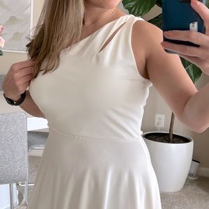 Bar III one shoulder fit and flare XS NWT